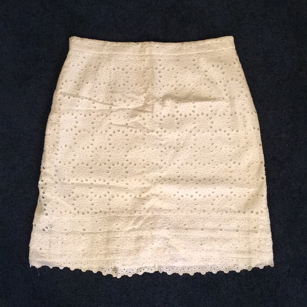 White Lace BCBG Skirt